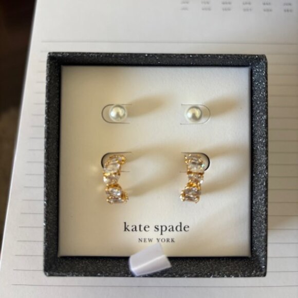 Kate spade "You're a Gem" box set earrings - Picture 3 of 5